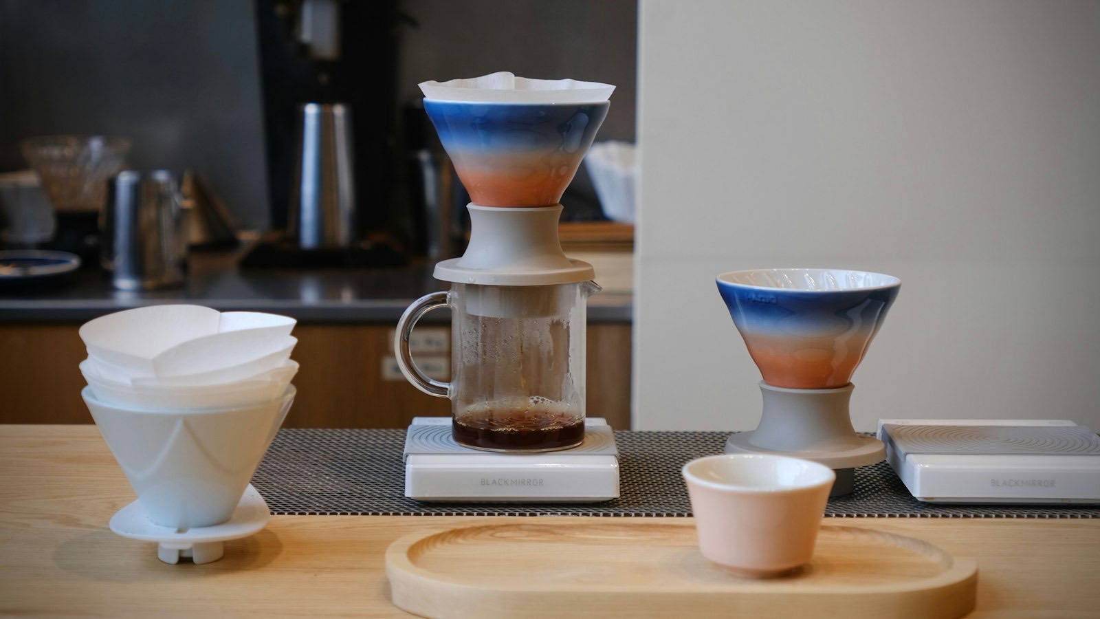 Pour-over coffee brewing equipment